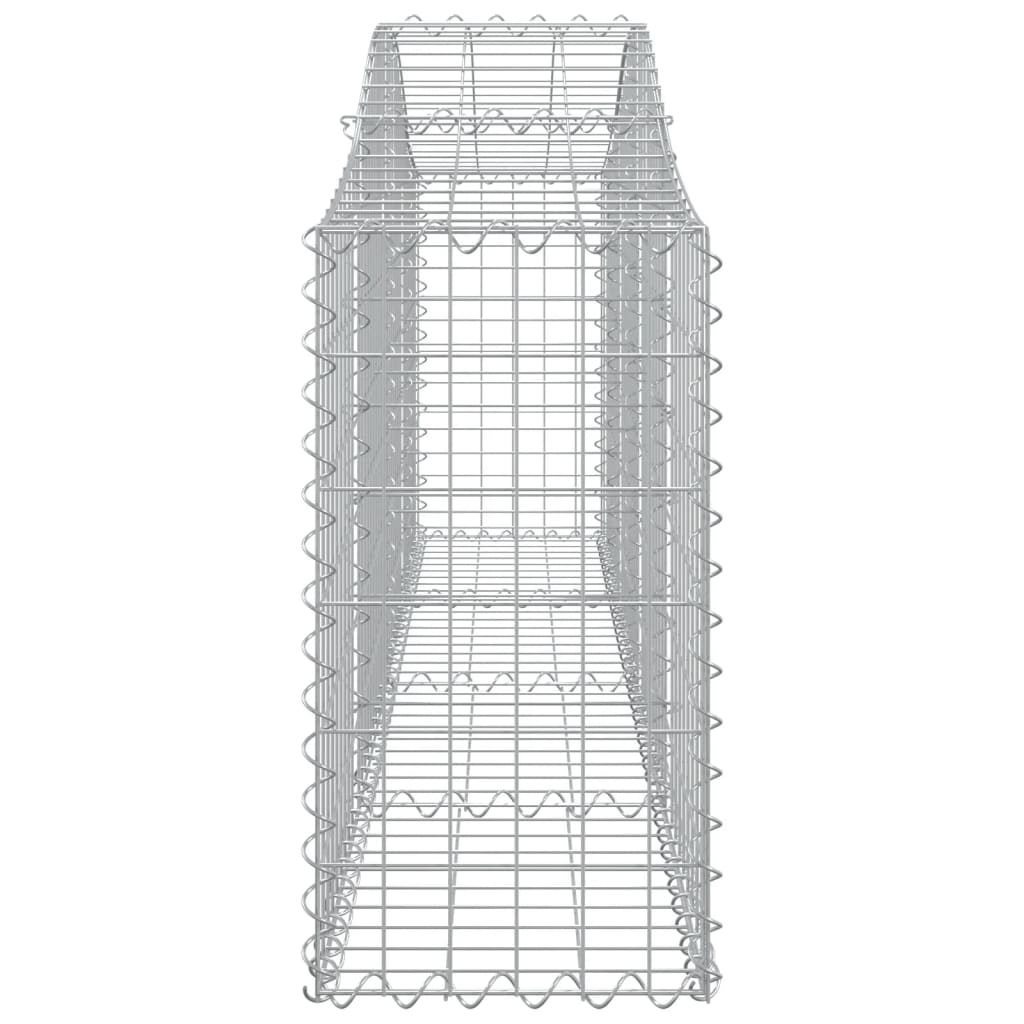 Cesti Gabbioni ad Arco 8 pz 200x30x60/80 cm Ferro Zincato