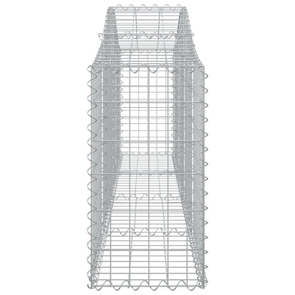 Cesti Gabbioni ad Arco 10 pz 200x30x60/80 cm Ferro Zincato