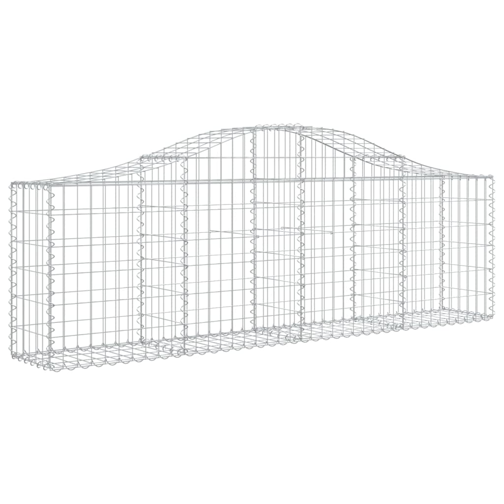 Cesti Gabbioni ad Arco 30 pz 200x30x60/80 cm Ferro Zincato - homemem39