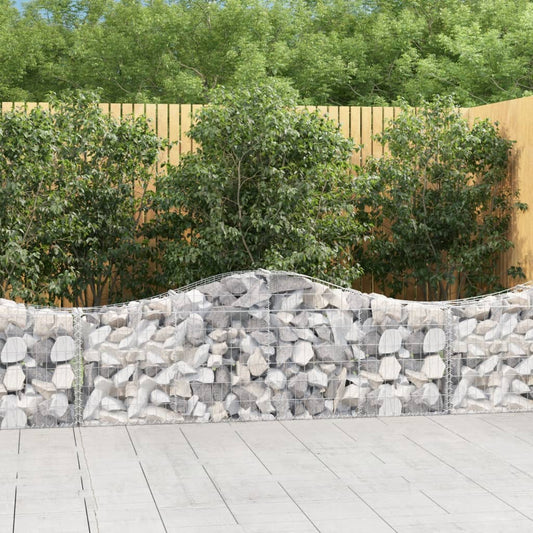 Cesti Gabbioni ad Arco 30 pz 200x30x60/80 cm Ferro Zincato - homemem39