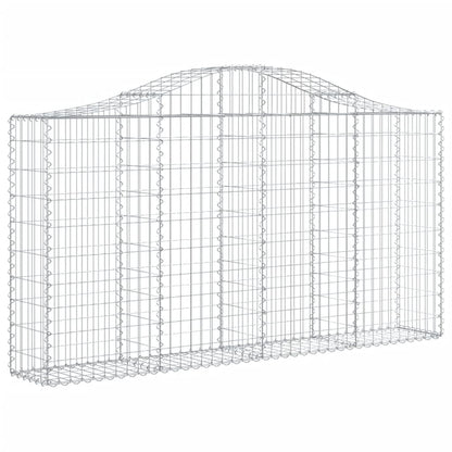 Cesti Gabbioni ad Arco 4 pz 200x30x100/120 cm Ferro Zincato - homemem39