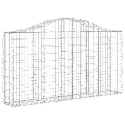 Cesti Gabbioni ad Arco 20 pz 200x30x100/120 cm Ferro Zincato - homemem39