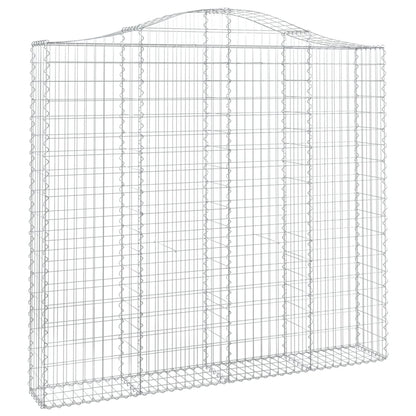 Cesti Gabbioni ad Arco 4 pz 200x30x180/200 cm Ferro Zincato - homemem39