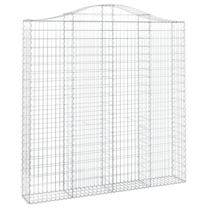 Cesti Gabbioni ad Arco 2 pz 200x30x200/220 cm Ferro Zincato | homemem39
