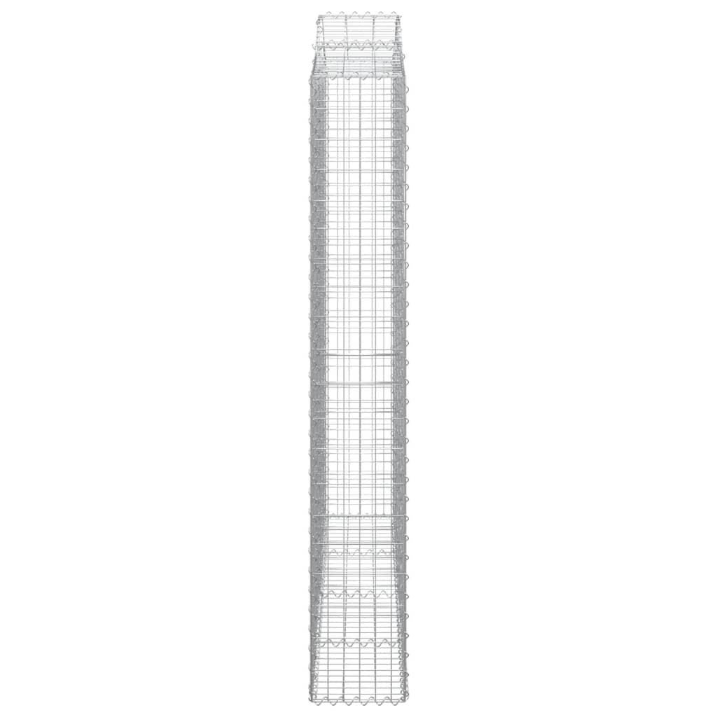 Cesti Gabbioni ad Arco 2 pz 200x30x200/220 cm Ferro Zincato | homemem39