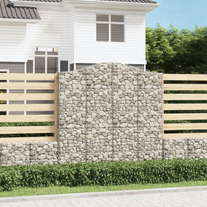 Cesti Gabbioni ad Arco 2 pz 200x30x200/220 cm Ferro Zincato | homemem39