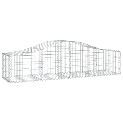 Cesti Gabbioni ad Arco 7 pz 200x50x40/60 cm Ferro Zincato - homemem39
