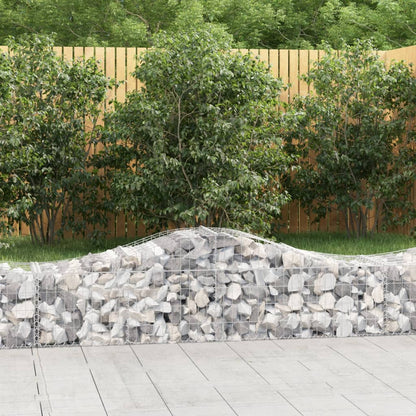 Cesti Gabbioni ad Arco 15 pz 200x50x40/60 cm Ferro Zincato - homemem39