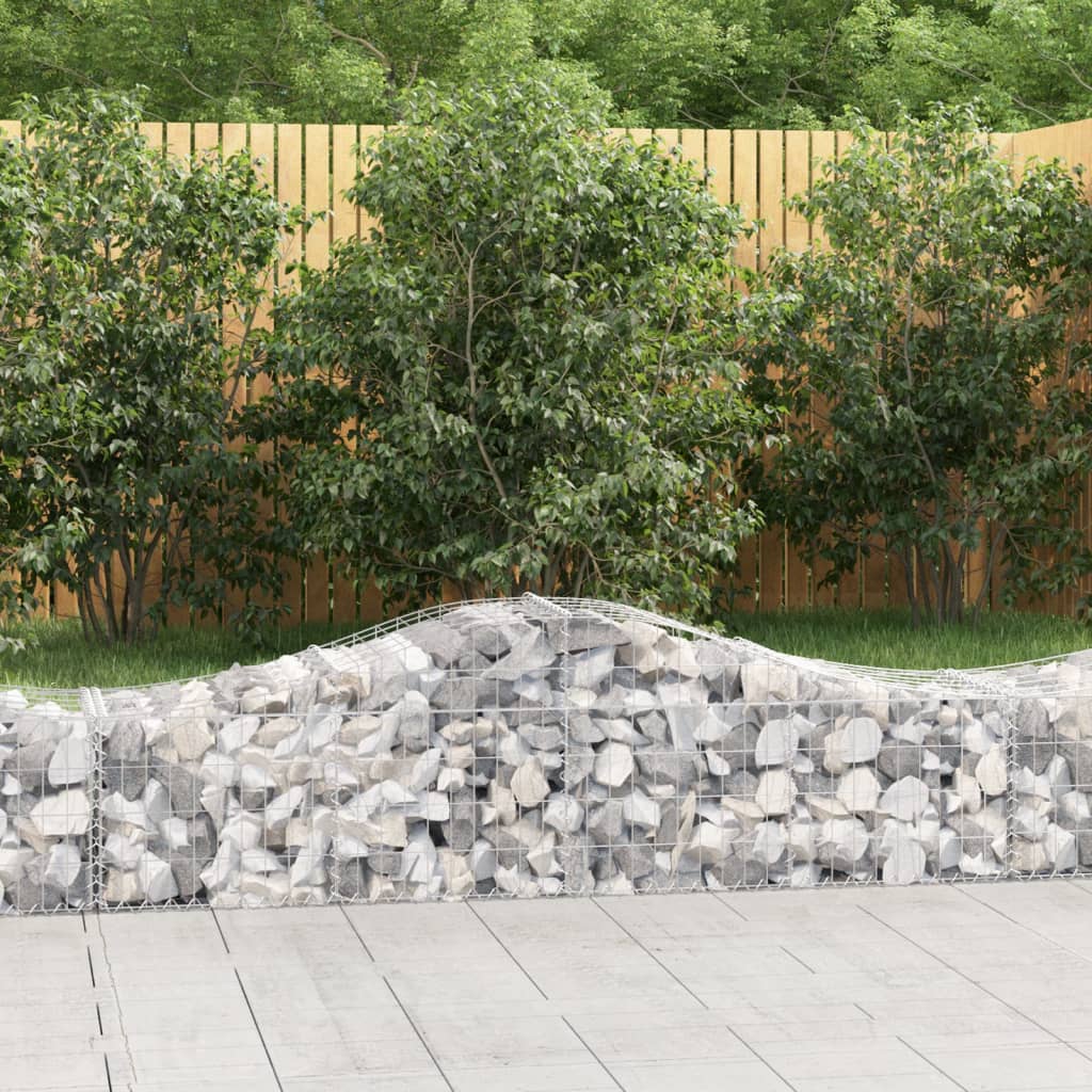 Cesti Gabbioni ad Arco 40 pz 200x50x40/60 cm Ferro Zincato - homemem39