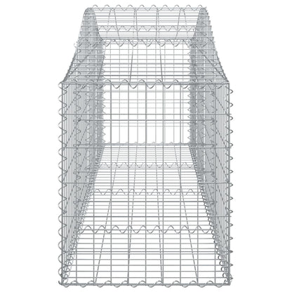 Cesti Gabbioni ad Arco 14 pz 200x50x60/80 cm Ferro Zincato - homemem39