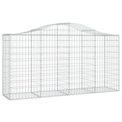Cesti Gabbioni ad Arco 4 pz 200x50x100/120 cm Ferro Zincato - homemem39