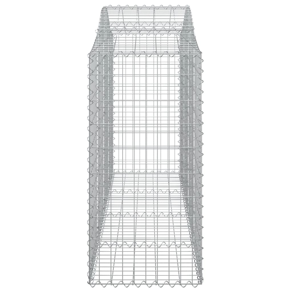 Cesti Gabbioni ad Arco 3 pz 200x50x120/140 cm Ferro Zincato - homemem39