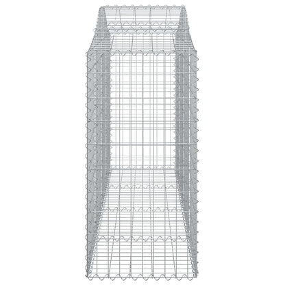 Cesti Gabbioni ad Arco 15 pz 200x50x120/140 cm Ferro Zincato - homemem39