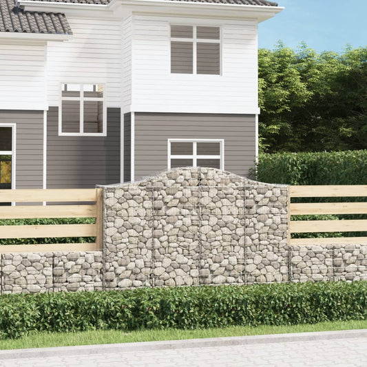 Cesti Gabbioni ad Arco 50 pz 200x50x140/160 cm Ferro Zincato - homemem39