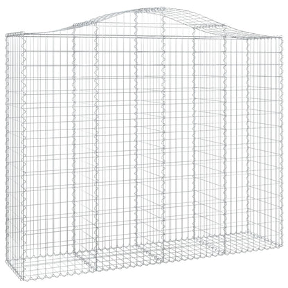 Cesti Gabbioni ad Arco 2 pz 200x50x160/180 cm Ferro Zincato - homemem39