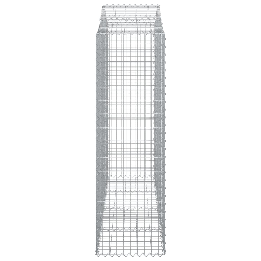 Cesti Gabbioni ad Arco 2 pz 200x50x160/180 cm Ferro Zincato - homemem39