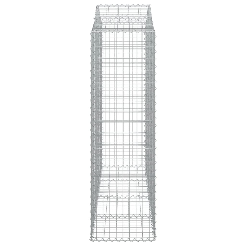 Cesti Gabbioni ad Arco 8 pz 200x50x160/180 cm Ferro Zincato - homemem39