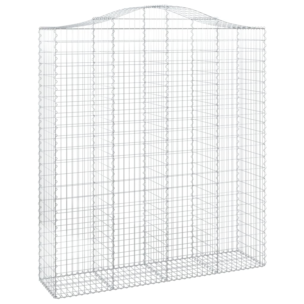 Cesti Gabbioni ad Arco 2 pz 200x50x220/240 cm Ferro Zincato - homemem39