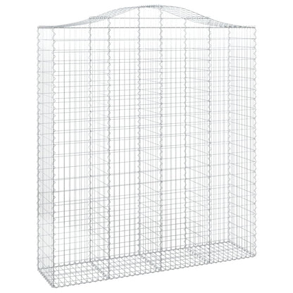 Cesti Gabbioni ad Arco 2 pz 200x50x220/240 cm Ferro Zincato - homemem39