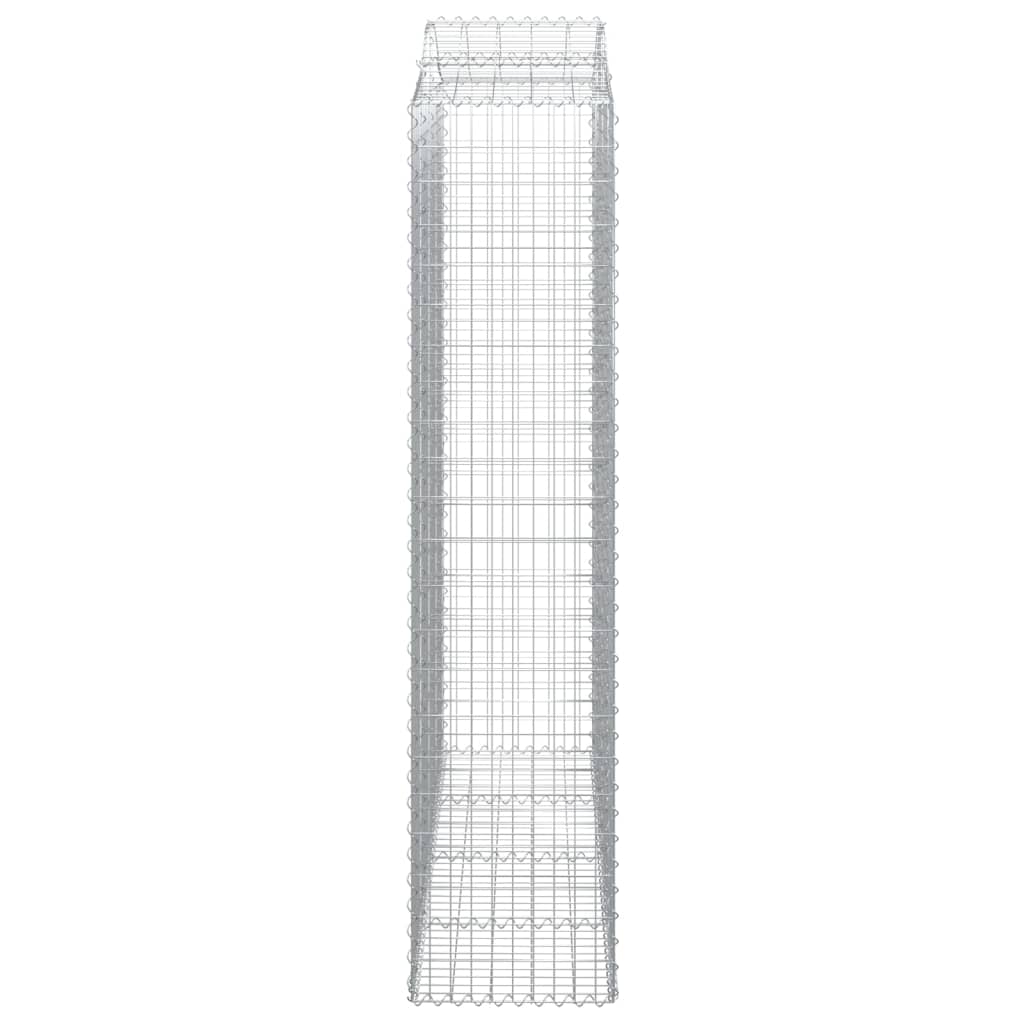 Cesti Gabbioni ad Arco 9 pz 200x50x220/240 cm Ferro Zincato | homemem39