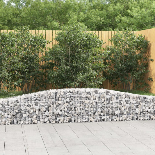 Cesti Gabbioni ad Arco 8 pz 400x30x40/60 cm Ferro Zincato - homemem39