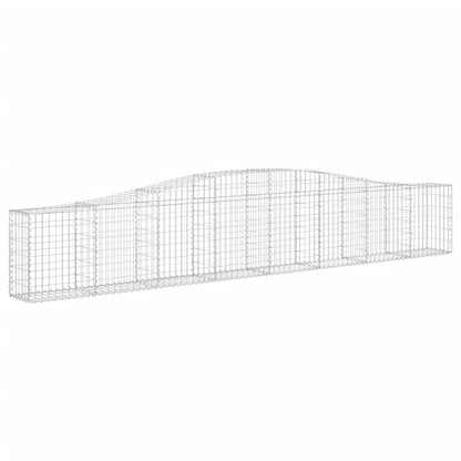 Cesti Gabbioni ad Arco 4 pz 400x30x60/80 cm Ferro Zincato - homemem39