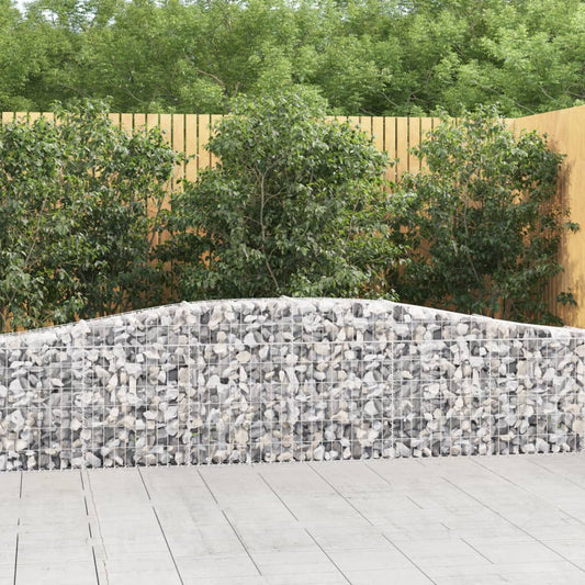 Cesti Gabbioni ad Arco 6 pz 400x30x60/80 cm Ferro Zincato - homemem39