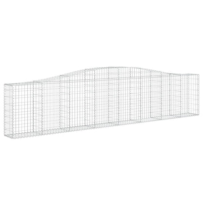 Cesti Gabbioni ad Arco 5 pz 400x30x80/100 cm Ferro Zincato - homemem39