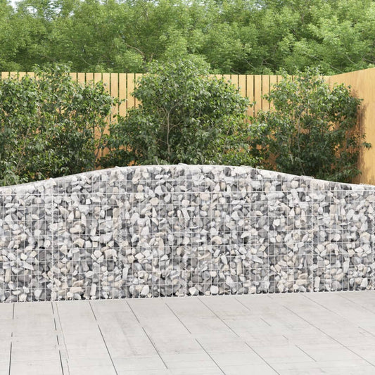 Cesti Gabbioni ad Arco 15 pz 400x30x80/100 cm Ferro Zincato - homemem39