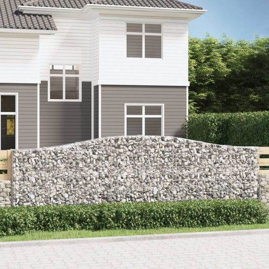Cesti Gabbioni ad Arco 2 pz 400x30x120/140 cm Ferro Zincato - homemem39
