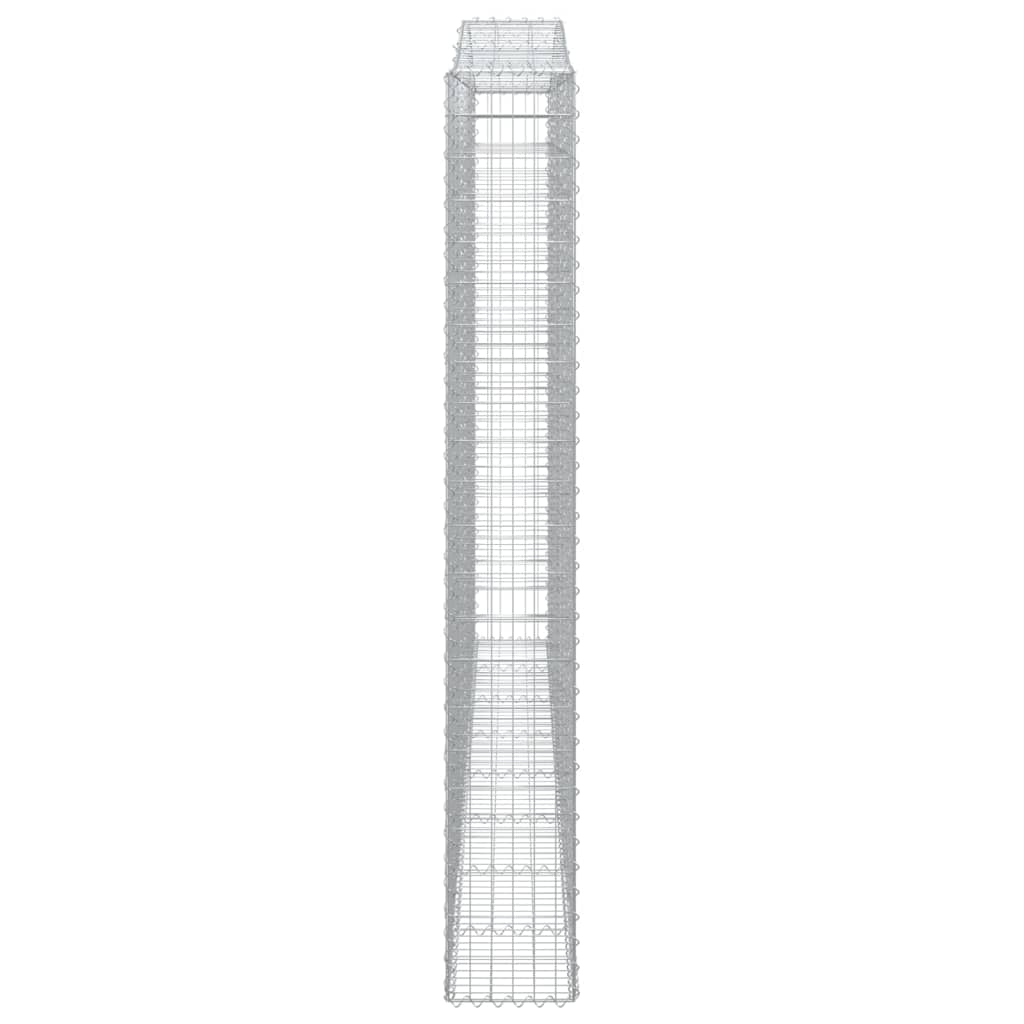 Cesti Gabbioni ad Arco 4 pz 400x30x220/240 cm Ferro Zincato - homemem39