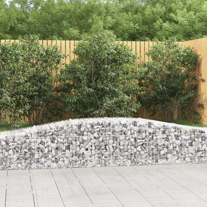Cesti Gabbioni ad Arco 2 pz 400x50x40/60 cm Ferro Zincato - homemem39