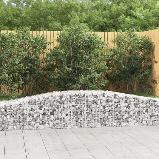 Cesti Gabbioni ad Arco 2 pz 400x50x40/60 cm Ferro Zincato - homemem39