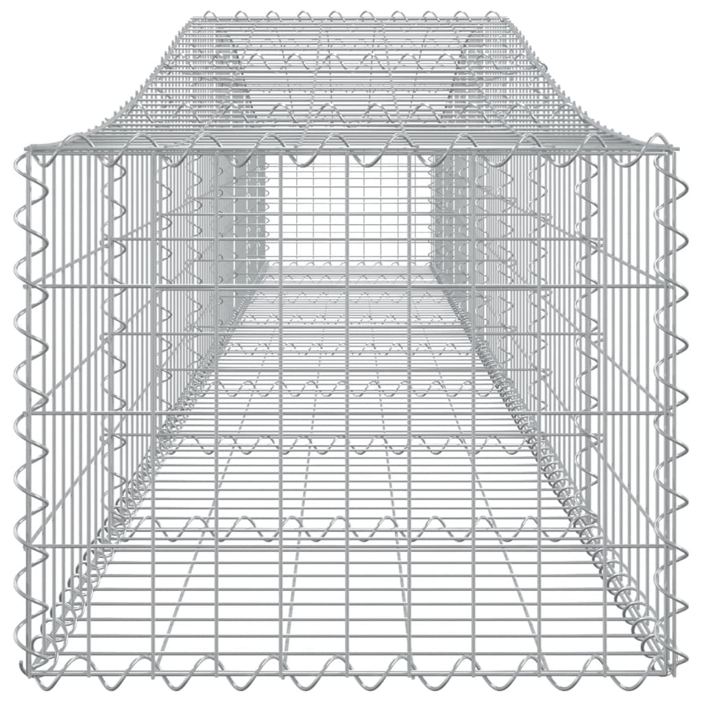 Cesti Gabbioni ad Arco 4 pz 400x50x40/60 cm Ferro Zincato - homemem39
