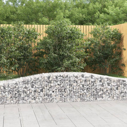 Cesti Gabbioni ad Arco 4 pz 400x50x40/60 cm Ferro Zincato - homemem39