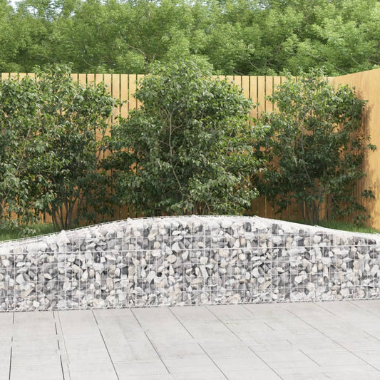 Cesti Gabbioni ad Arco 4 pz 400x50x40/60 cm Ferro Zincato - homemem39