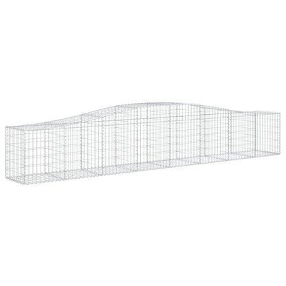 Cesti Gabbioni ad Arco 5 pz 400x50x60/80 cm Ferro Zincato - homemem39