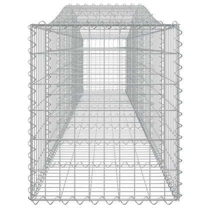 Cesti Gabbioni ad Arco 9 pz 400x50x60/80 cm Ferro Zincato - homemem39