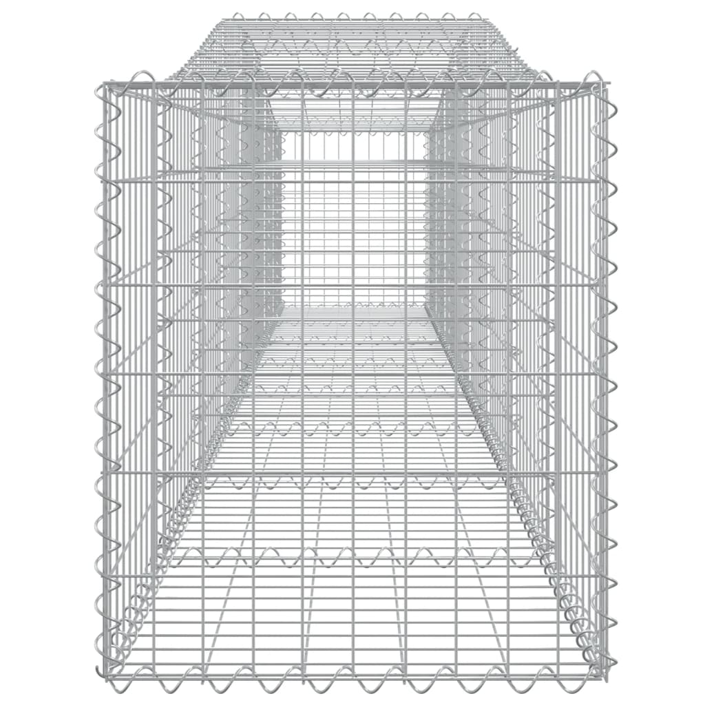 Cesti Gabbioni ad Arco 10 pz 400x50x60/80 cm Ferro Zincato - homemem39