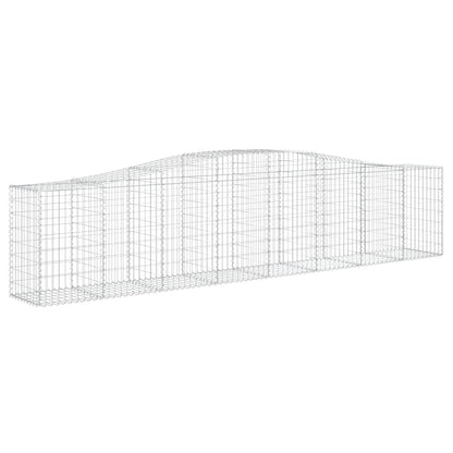 Cesti Gabbioni ad Arco 5 pz 400x50x80/100 cm Ferro Zincato - homemem39