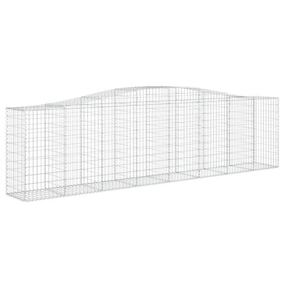 Cesti Gabbioni ad Arco 5 pz 400x50x100/120 cm Ferro Zincato - homemem39