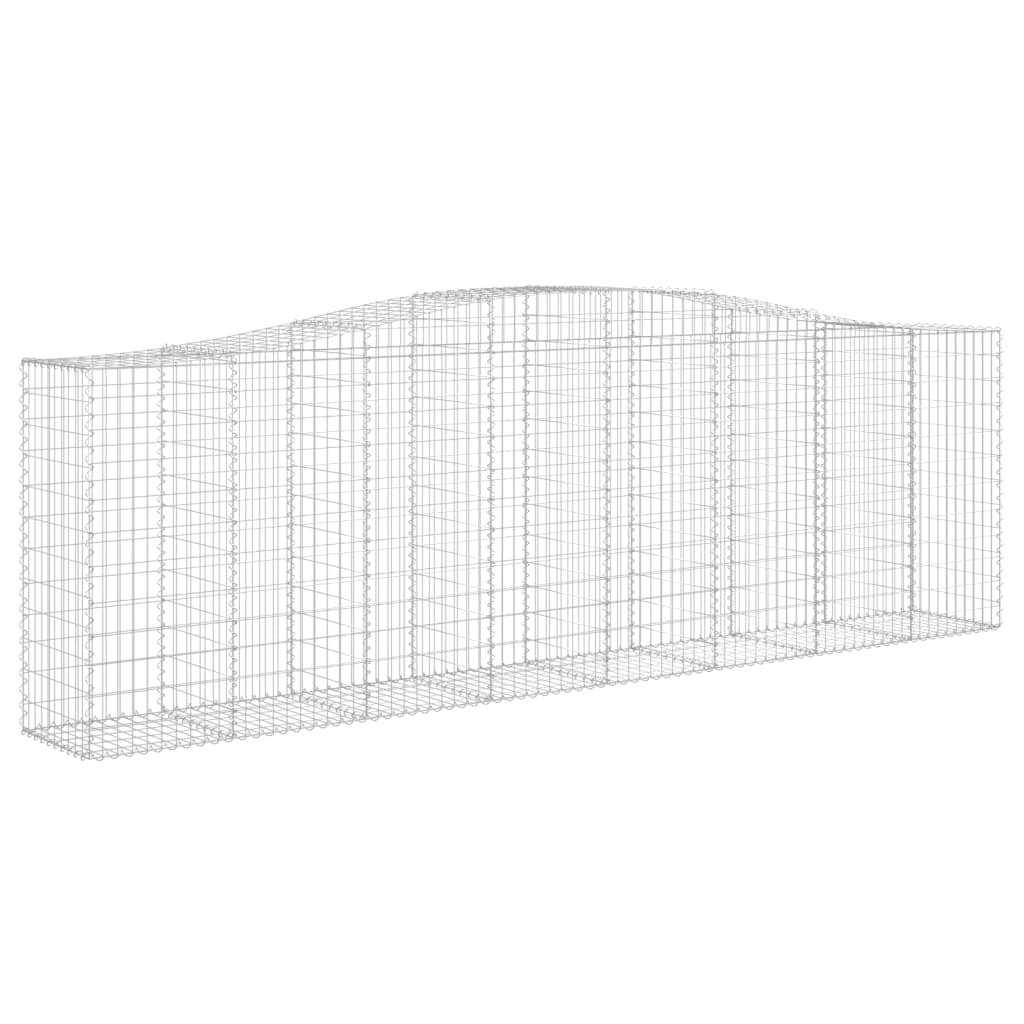 Cesti Gabbioni ad Arco 4 pz 400x50x120/140 cm Ferro Zincato - homemem39