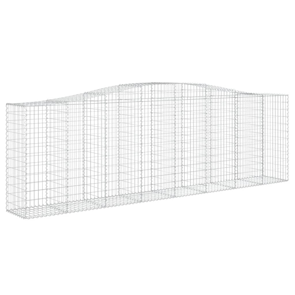 Cesti Gabbioni ad Arco 10 pz 400x50x120/140 cm Ferro Zincato - homemem39