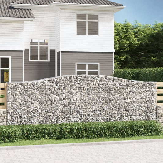 Cesti Gabbioni ad Arco 2 pz 400x50x140/160 cm Ferro Zincato - homemem39