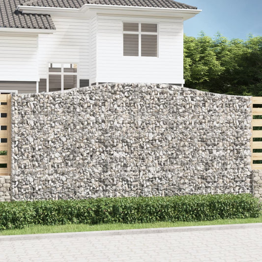 Cesti Gabbioni ad Arco 5 pz 400x50x200/220 cm Ferro Zincato | homemem39