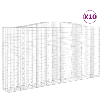 Cesti Gabbioni ad Arco 10 pz 400x50x200/220 cm Ferro Zincato - homemem39