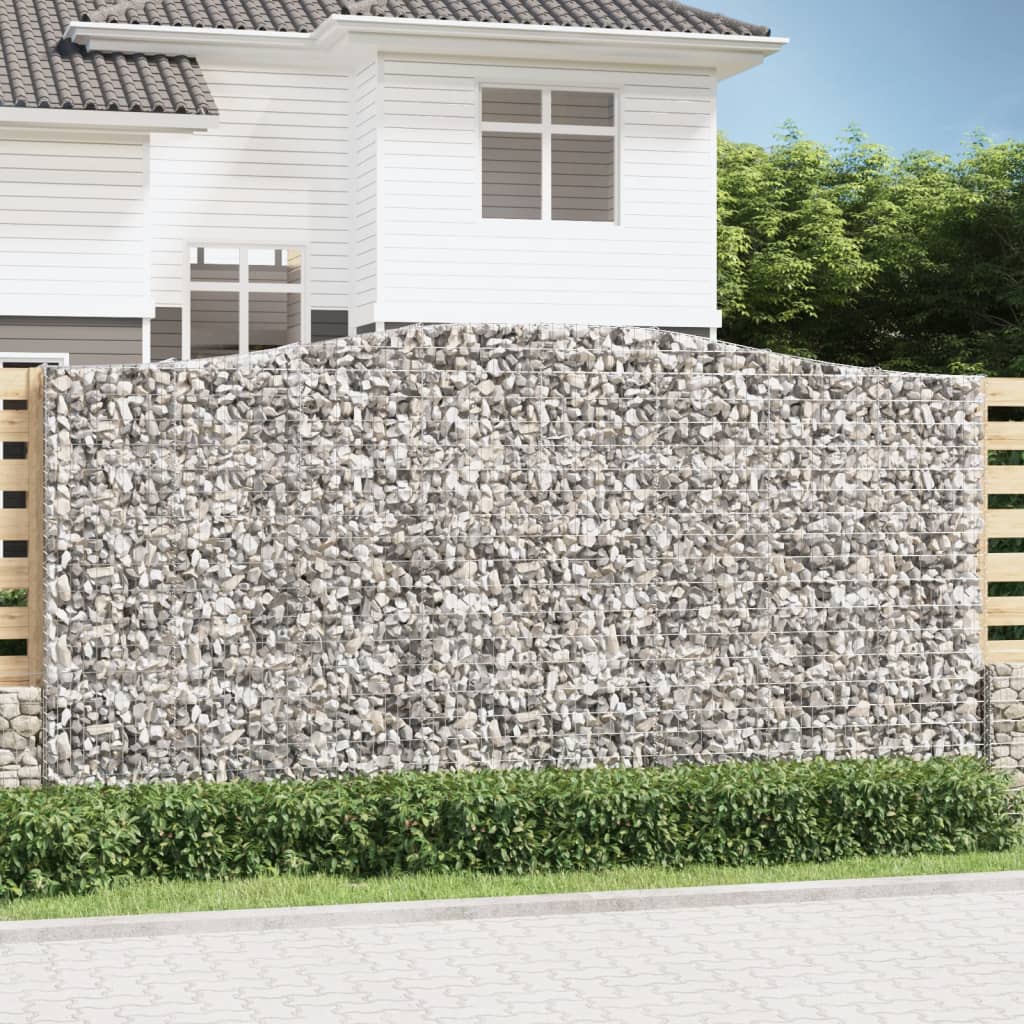 Cesti Gabbioni ad Arco 10 pz 400x50x200/220 cm Ferro Zincato | homemem39
