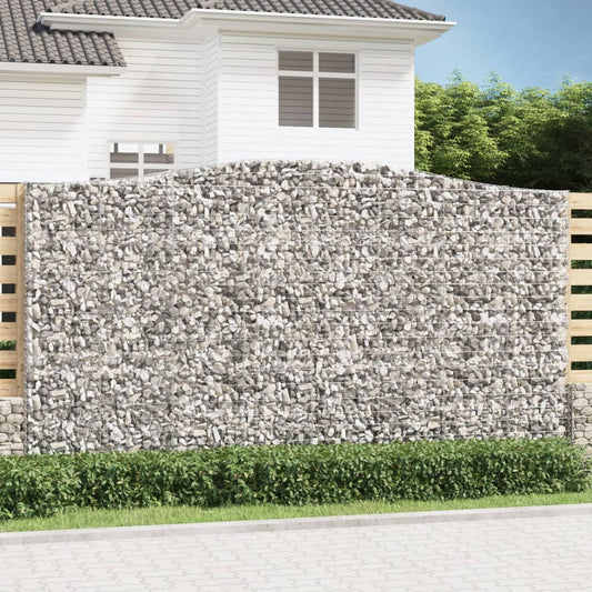 Cesti Gabbioni ad Arco 9 pz 400x50x220/240 cm Ferro Zincato | homemem39