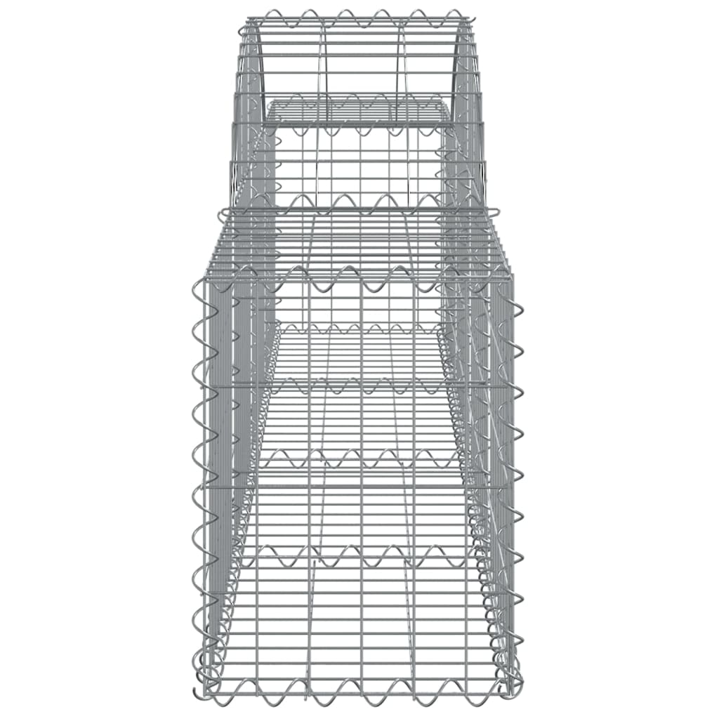 Cesti Gabbioni ad Arco 8 pz 200x30x40/60 cm Ferro Zincato | homemem39
