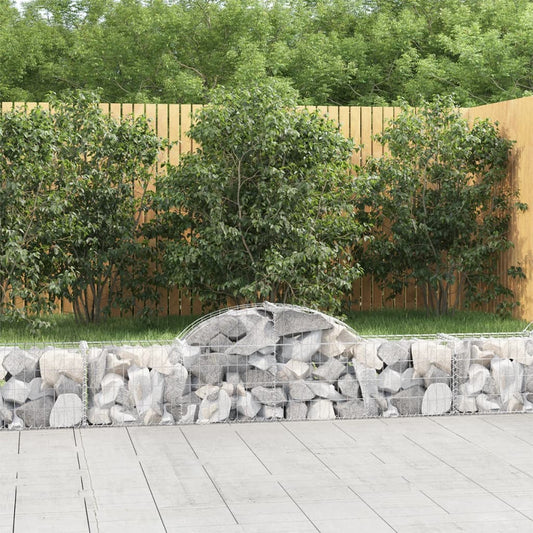Cesti Gabbioni ad Arco 9 pz 200x30x40/60 cm Ferro Zincato | homemem39
